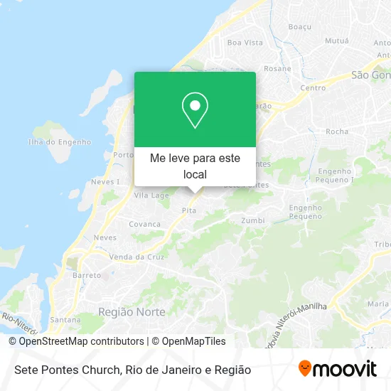 Sete Pontes Church mapa