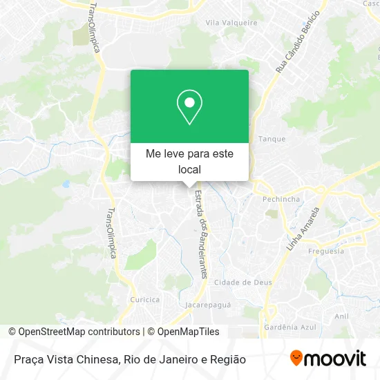 Praça Vista Chinesa mapa