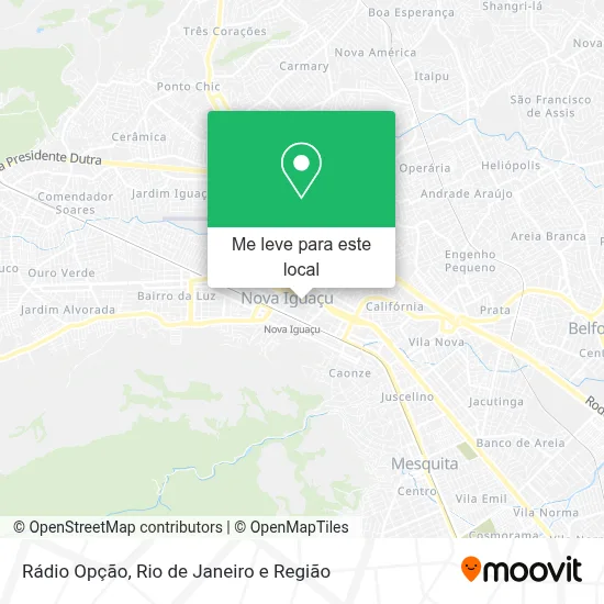 Rádio Opção mapa