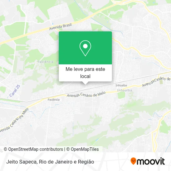 Jeito Sapeca mapa