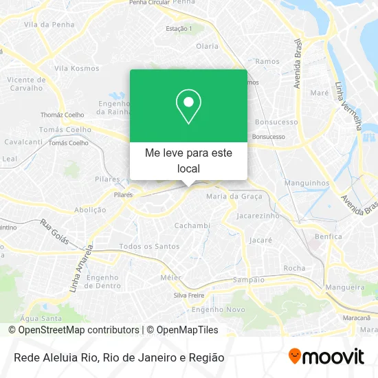 Rede Aleluia Rio mapa