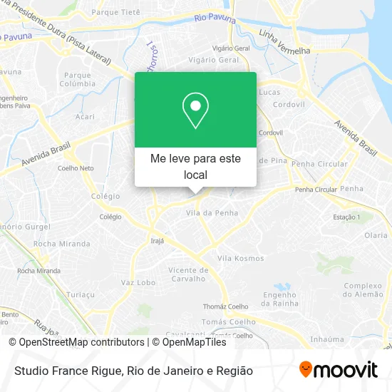 Studio France Rigue mapa
