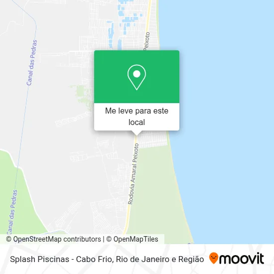 Splash Piscinas - Cabo Frio mapa