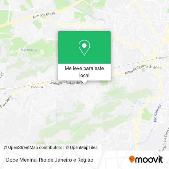 Doce Menina mapa