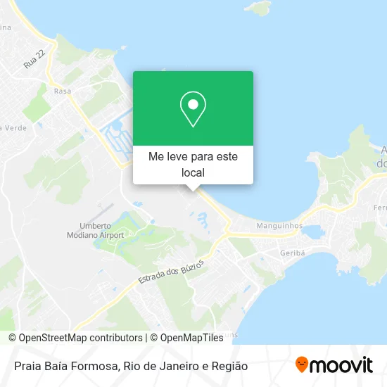 Praia Baía Formosa mapa