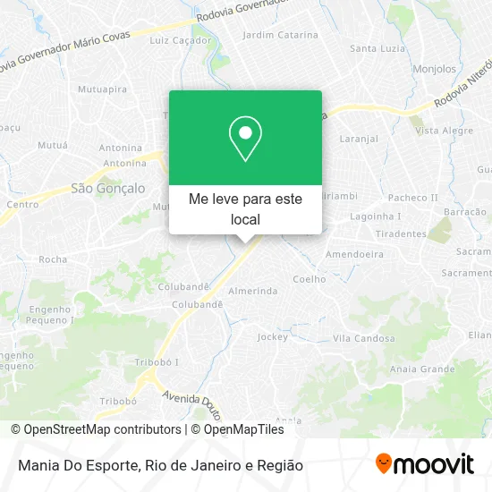 Mania Do Esporte mapa