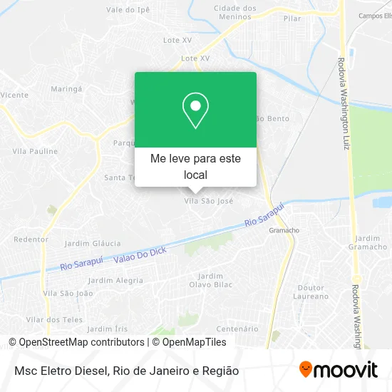 Msc Eletro Diesel mapa