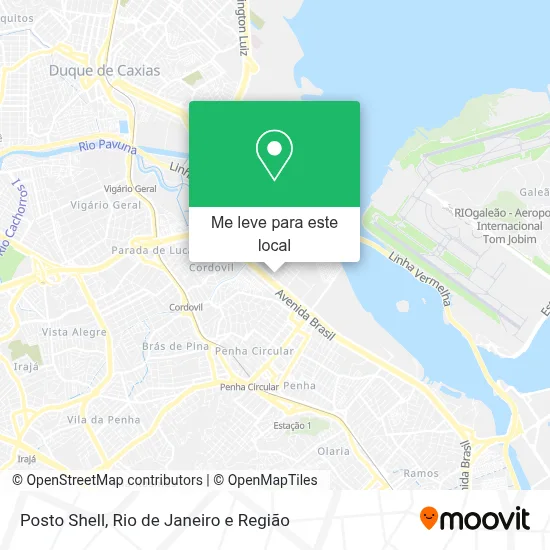 Posto Shell mapa
