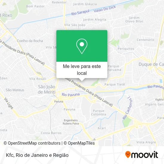 Kfc mapa