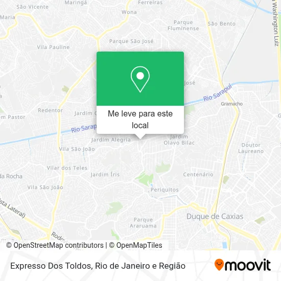 Expresso Dos Toldos mapa