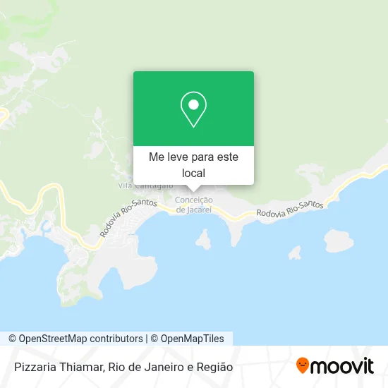 Pizzaria Thiamar mapa