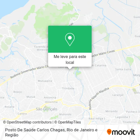 Posto De Saúde Carlos Chagas mapa
