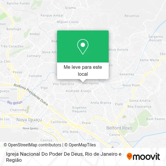Igreja Nacional Do Poder De Deus mapa