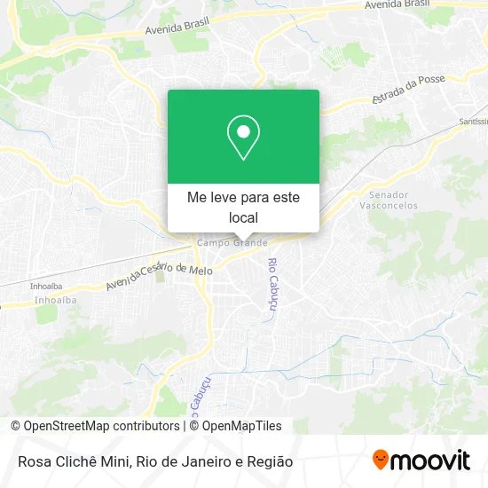 Rosa Clichê Mini mapa