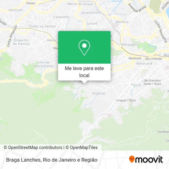 Braga Lanches mapa