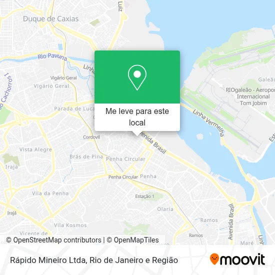 Rápido Mineiro Ltda mapa
