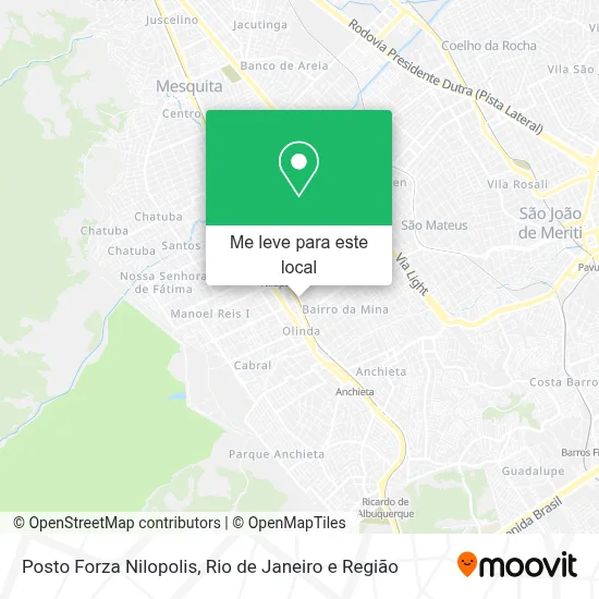 Posto Forza Nilopolis mapa
