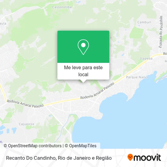 Recanto Do Candinho mapa