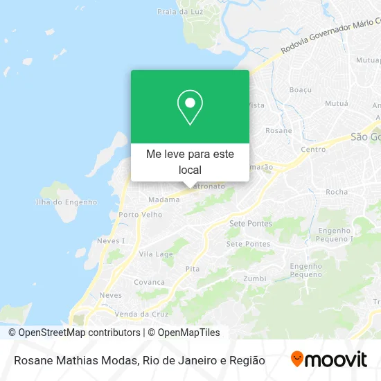 Rosane Mathias Modas mapa