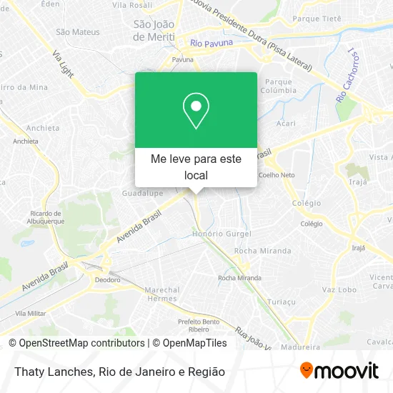 Thaty Lanches mapa