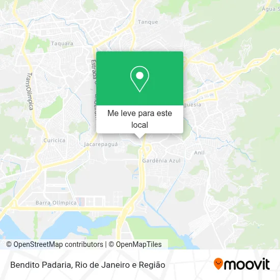 Bendito Padaria mapa