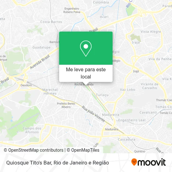 Quiosque Tito's Bar mapa