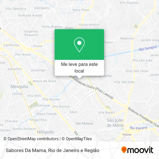 Sabores Da Mama mapa