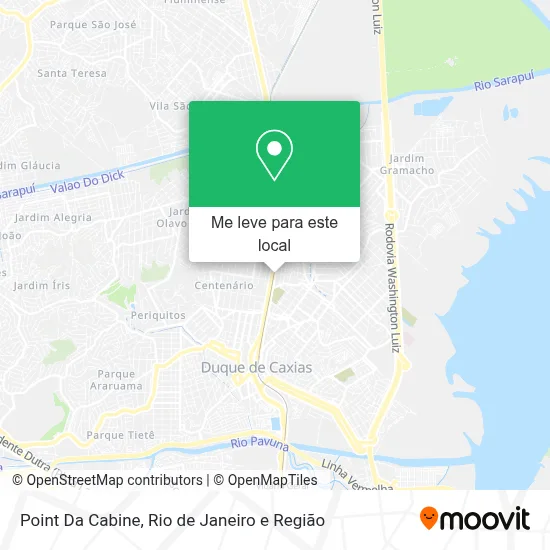 Point Da Cabine mapa