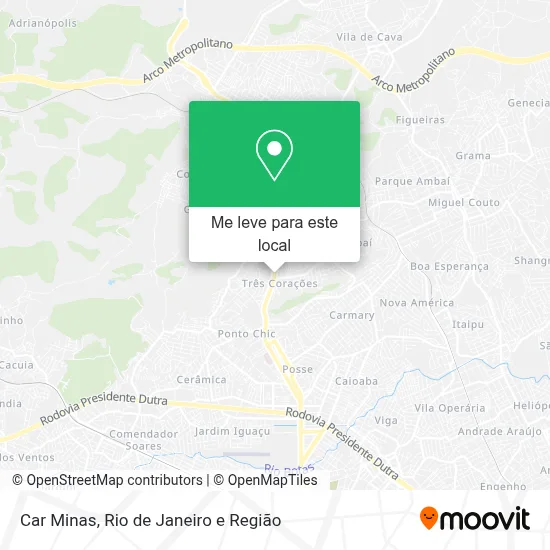 Car Minas mapa