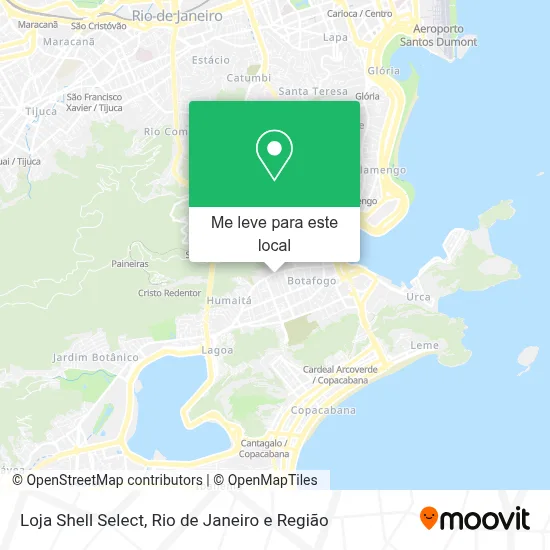Loja Shell Select mapa