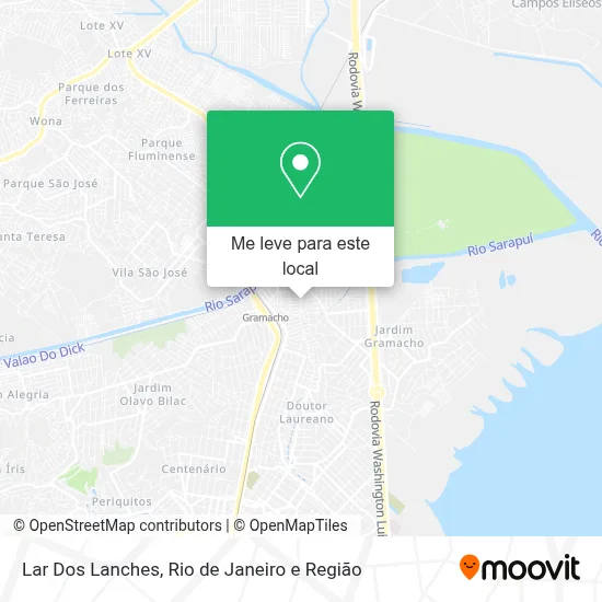 Lar Dos Lanches mapa