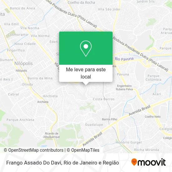 Frango Assado Do Davi mapa