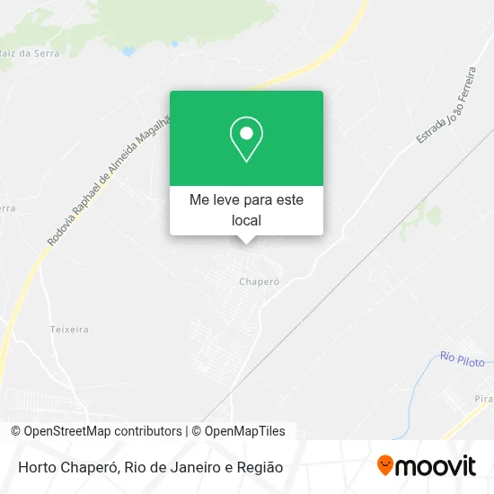 Horto Chaperó mapa
