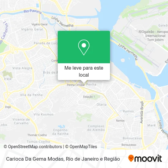 Carioca Da Gema Modas mapa