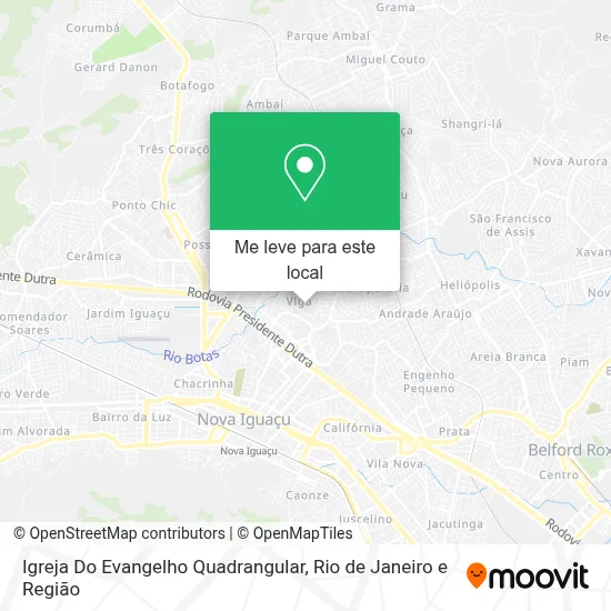 Igreja Do Evangelho Quadrangular mapa