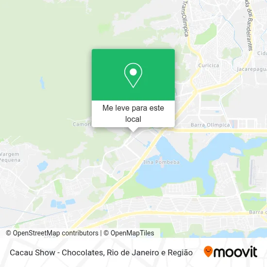 Cacau Show - Chocolates mapa