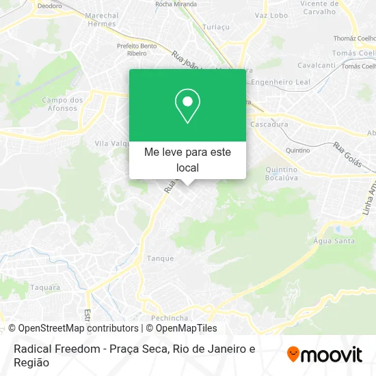 Radical Freedom - Praça Seca mapa