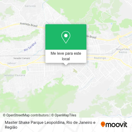 Master Shake Parque Leopoldina mapa