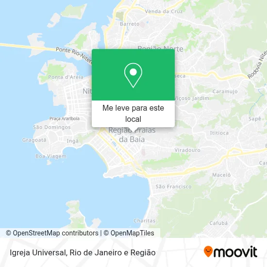 Igreja Universal mapa