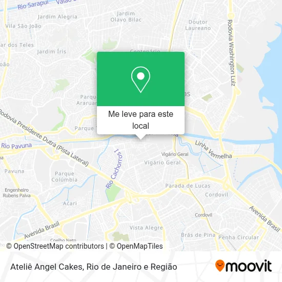 Ateliê Angel Cakes mapa