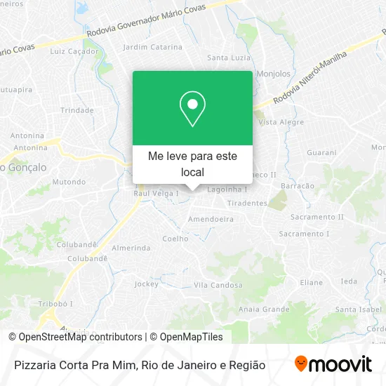 Pizzaria Corta Pra Mim mapa