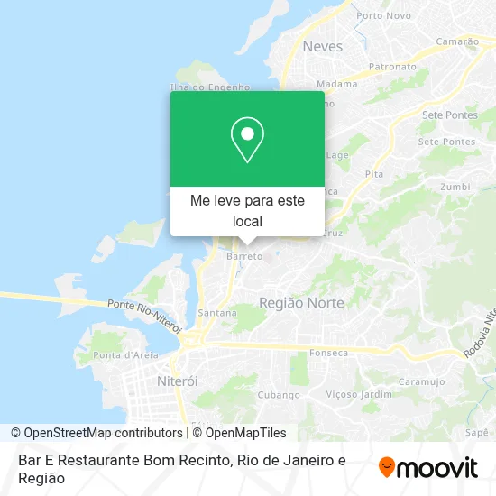 Bar E Restaurante Bom Recinto mapa
