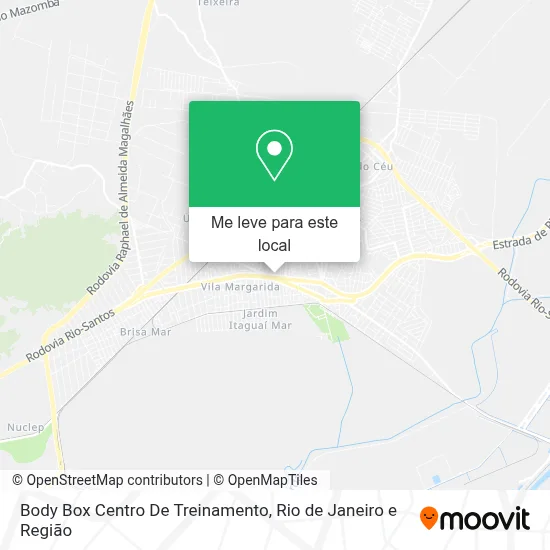 Body Box Centro De Treinamento mapa