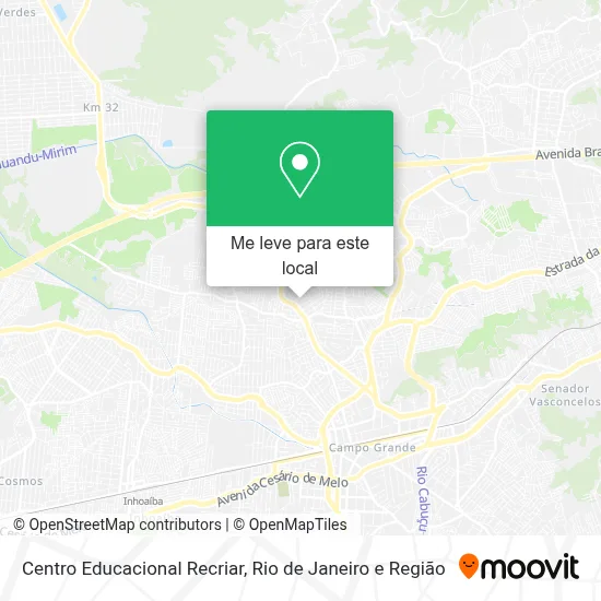 Centro Educacional Recriar mapa