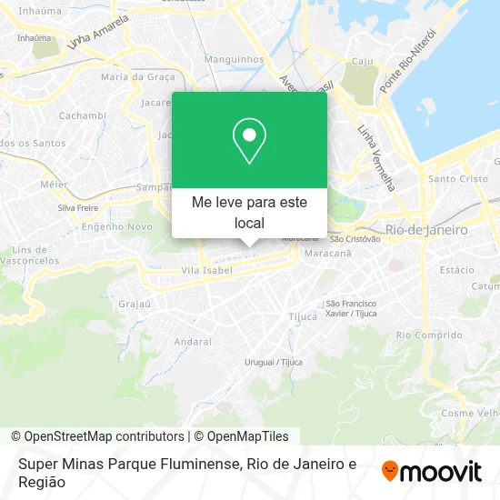 Super Minas Parque Fluminense mapa