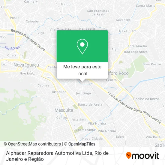 Alphacar Reparadora Automotiva Ltda mapa