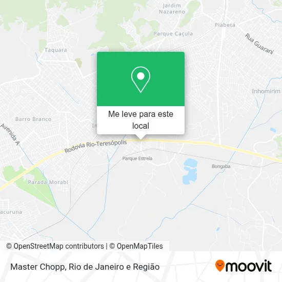 Master Chopp mapa