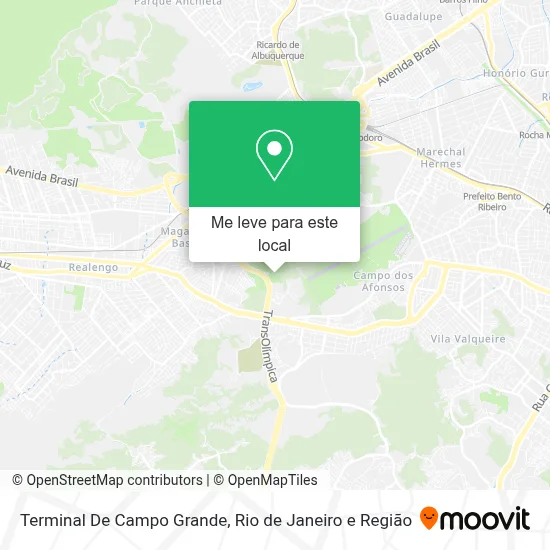 Terminal De Campo Grande mapa