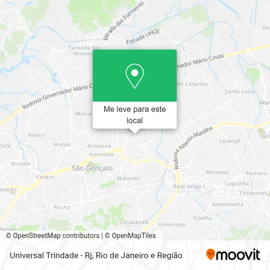 Universal Trindade - Rj mapa