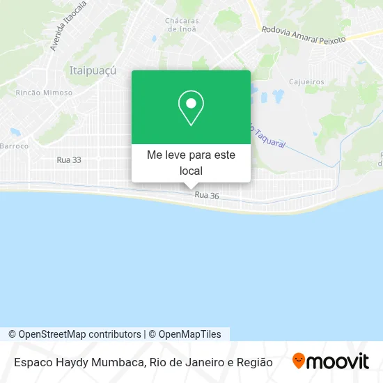 Espaco Haydy Mumbaca mapa